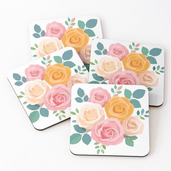 Item preview, Cream and Pink Roses Botanical Design designed and sold by vonalvarazs.