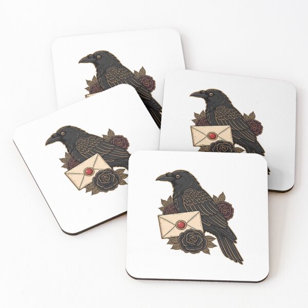 Item preview, Crow Velvet Ribbon Sealed Blank Letter Gift designed and sold by IllumeInk.