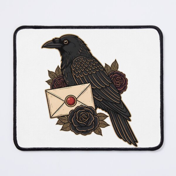 Item preview, Crow Velvet Ribbon Sealed Blank Letter Gift designed and sold by IllumeInk.