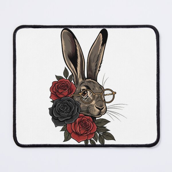 Item preview, Hare Velvet Ribbon Reading Glasses and Rose Gift designed and sold by IllumeInk.