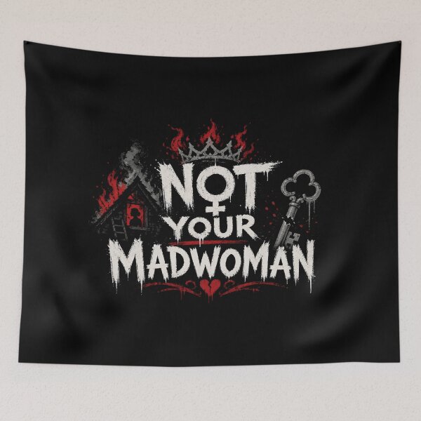 Item preview, Jane Eyre Not Your Madwoman Bertha Mason Burning Thornfield designed and sold by Fenay Designs.