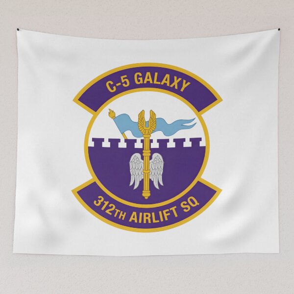 Item preview, 312th Airlift Squadron Military Patch - C-5 Galaxy designed and sold by CharlieDesings.