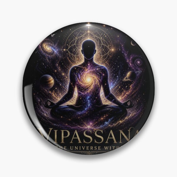 Item preview, Vipassana The Universe Within – Cosmic Mindfulness & Spiritual Design designed and sold by ArtsyExplorer.