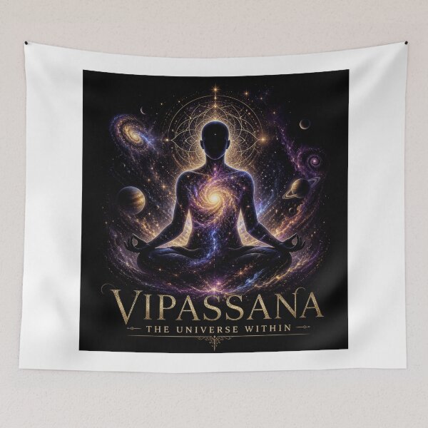 Item preview, Vipassana The Universe Within – Cosmic Mindfulness & Spiritual Design designed and sold by ArtsyExplorer.