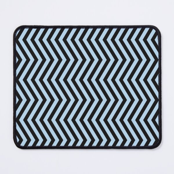 Item preview, Ice Blue And Black Chevron Pattern designed and sold by pattern-archive.