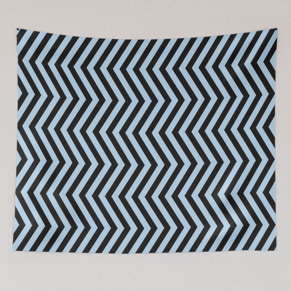 Item preview, Ice Blue And Black Chevron Pattern designed and sold by pattern-archive.