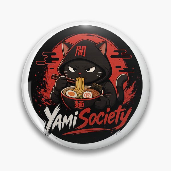 Item preview, YamiSociety Logo – Dark Anime Cat Ramen Design | Streetwear designed and sold by YamiSociety.