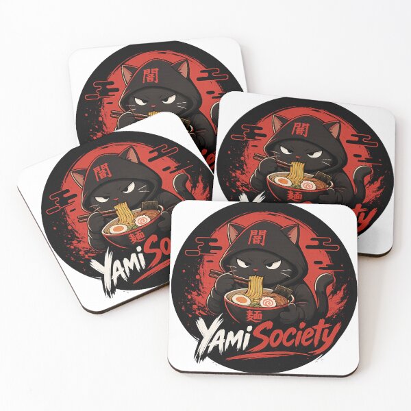 Item preview, YamiSociety Logo – Dark Anime Cat Ramen Design | Streetwear designed and sold by YamiSociety.