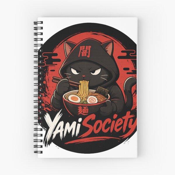 Item preview, YamiSociety Logo – Dark Anime Cat Ramen Design | Streetwear designed and sold by YamiSociety.