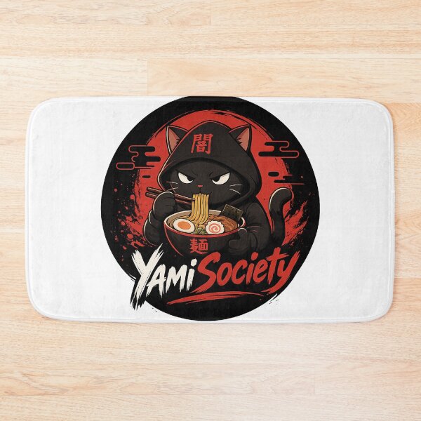 Item preview, YamiSociety Logo – Dark Anime Cat Ramen Design | Streetwear designed and sold by YamiSociety.