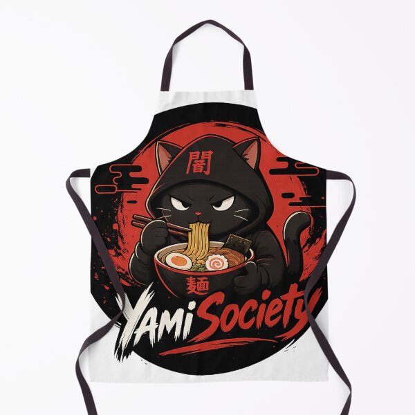 Item preview, YamiSociety Logo – Dark Anime Cat Ramen Design | Streetwear designed and sold by YamiSociety.