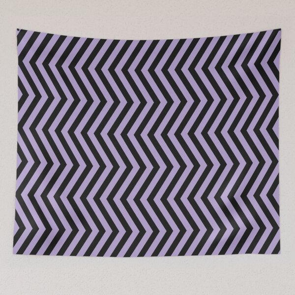 Item preview, Lilac And Black Chevron Pattern designed and sold by pattern-archive.