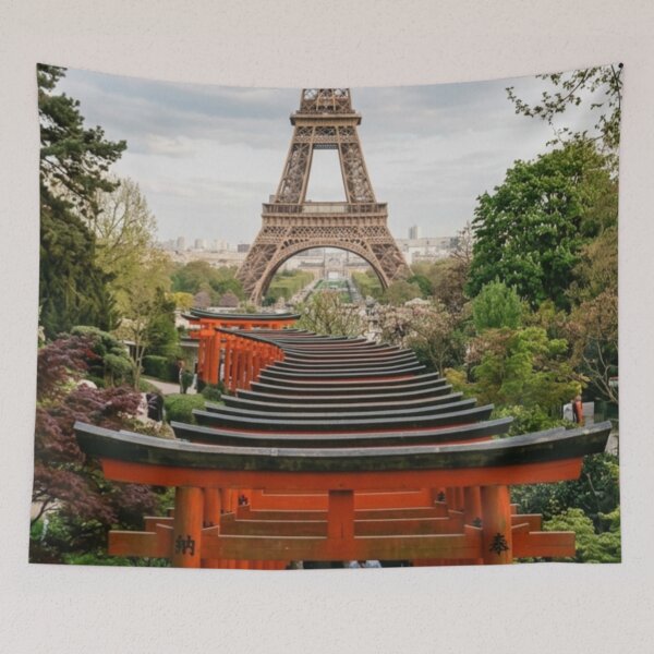 Item preview, Torii gates outside Eiffel Tower designed and sold by The King's general goods.