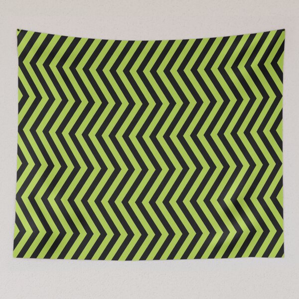 Item preview, Lime And Black Chevron Pattern designed and sold by pattern-archive.
