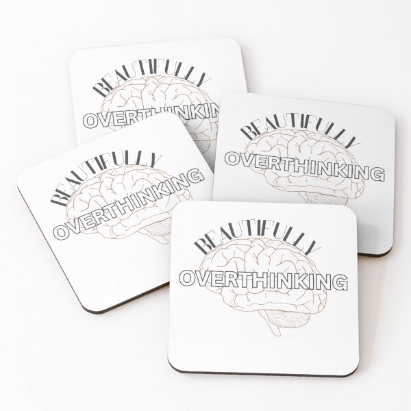Item preview, Beautifully Overthinking – Aesthetic Pink Brain Line Art designed and sold by Lush Aura Designs.