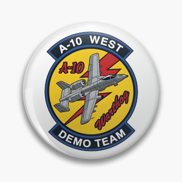 Item preview, A-10 West Demo Team Warthog Military Aviation Patch designed and sold by CharlieDesings.