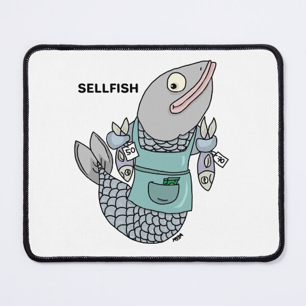 Item preview, Sellfish - Funny Financial Fish Pun designed and sold by MyxaART.