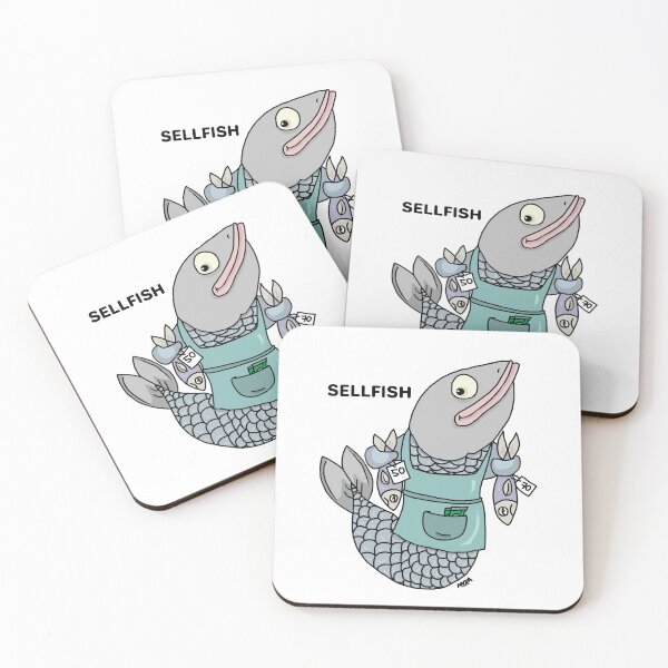Item preview, Sellfish - Funny Financial Fish Pun designed and sold by MyxaART.