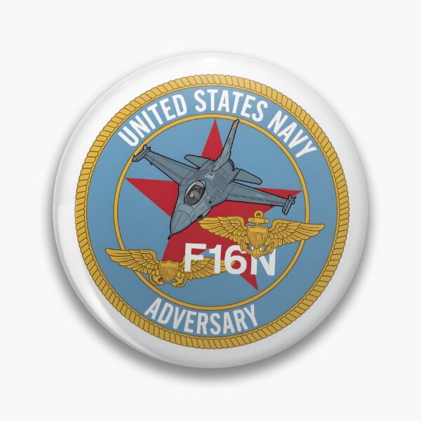 Item preview, United States Navy F-16N Adversary Fighter Squadron Patch designed and sold by CharlieDesings.