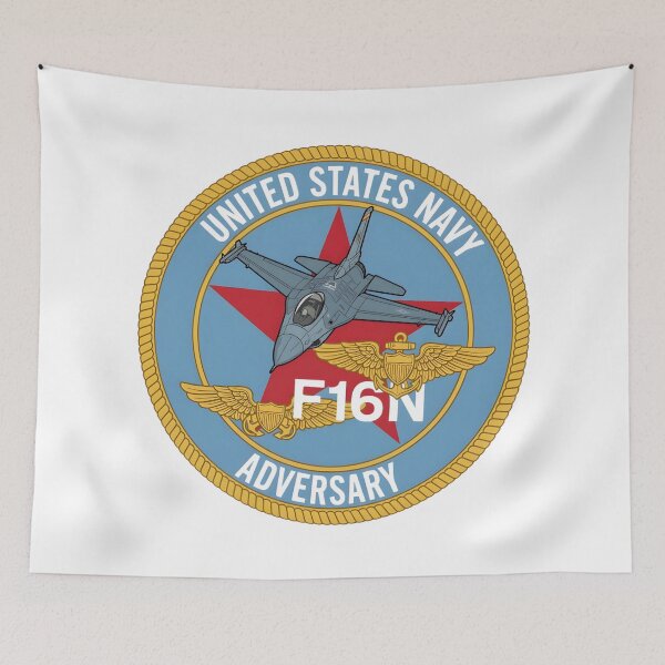 Item preview, United States Navy F-16N Adversary Fighter Squadron Patch designed and sold by CharlieDesings.
