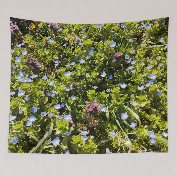 Item preview, Blue Speedwell Floral Background designed and sold by inspiration3.