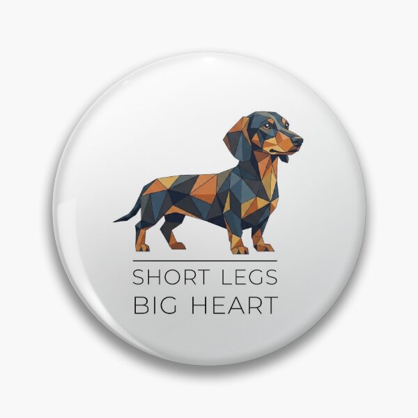 Artikelvorschau, Teckel Low-Poly Art - Short Legs, Big Heart entworfen und verkauft von Pfotenfaden.
