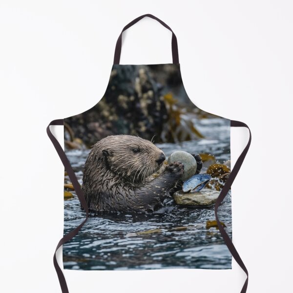 Item preview, Otter using a stone as a tool designed and sold by Malisa345.