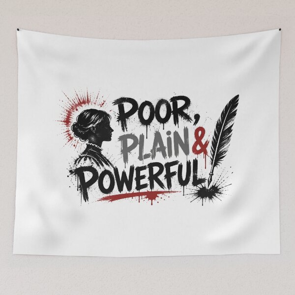 Item preview, Jane Eyre Poor Plain And Powerful Feminist Bookish Quote designed and sold by Fenay Designs.