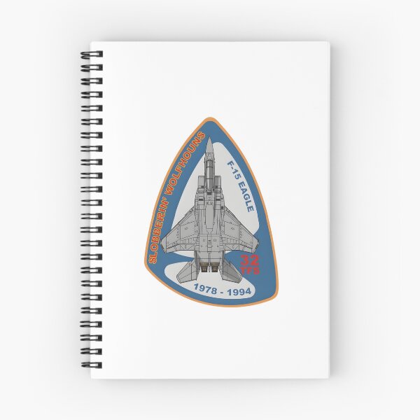 Item preview, 32nd TFS Slobberin’ Wolfhounds F-15 Eagle Commemorative Patch designed and sold by CharlieDesings.
