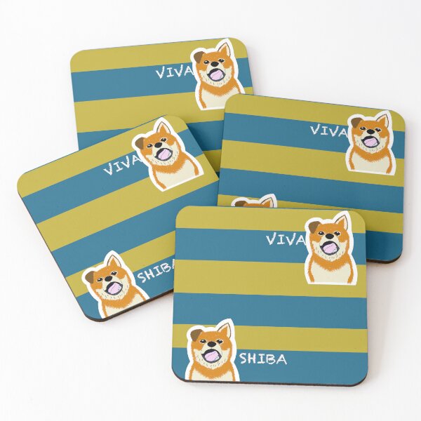 Item preview, Multi stripe with Shiba Inu puppy "SPORT CLUB" designed and sold by ShibaCruise-On.