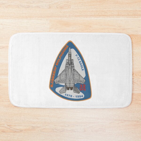 Item preview, 32nd TFS Slobberin’ Wolfhounds F-15 Eagle Commemorative Patch designed and sold by CharlieDesings.