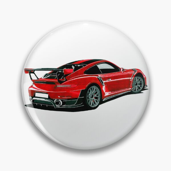 Item preview, Exclusive drawing legendary germany super car red Type 991 Coupe with twin-turbocharged 3.8L MDH.NA flat-6 designed and sold by Cars23.