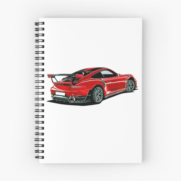 Item preview, Exclusive drawing legendary germany super car red Type 991 Coupe with twin-turbocharged 3.8L MDH.NA flat-6 designed and sold by Cars23.