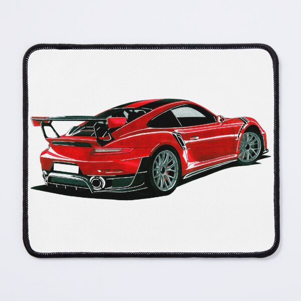 Item preview, Exclusive drawing legendary germany super car red Type 991 Coupe with twin-turbocharged 3.8L MDH.NA flat-6 designed and sold by Cars23.