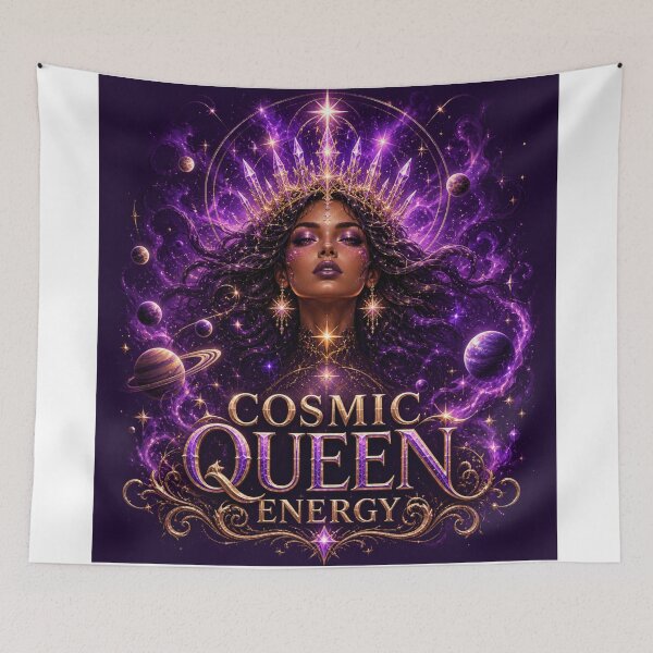 Item preview,  COSMIC QUEEN ENERGY – Feminine Power Aesthetic Inspired by Qveen Herby designed and sold by ArtsyExplorer.