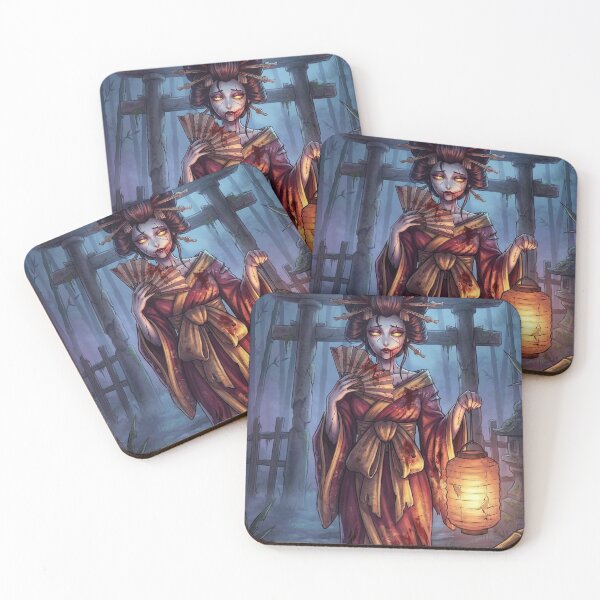 Item preview, Japanese Scary Women at Night Temple  designed and sold by VibeThread Studio.
