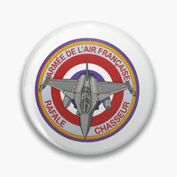 Item preview, French Air Force Dassault Rafale Chasseur Military Patch designed and sold by CharlieDesings.