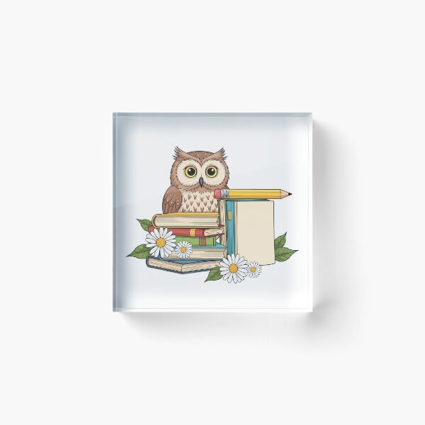 Item preview, Daisy Flowers Owl Stack of Blank Books Gift designed and sold by pumsquare.