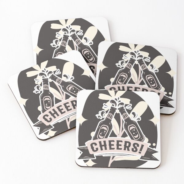 Item preview, Cheers Beer Celebration Sticker | Funny Party Toasting Gift | Retro Brew Aesthetic designed and sold by SoftAuraStudi0.