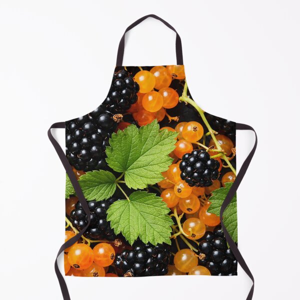 Item preview, Fresh Summer Berries Pattern – Blackberry and Golden Currant Botanical Print designed and sold by Kaleidoscope Print.