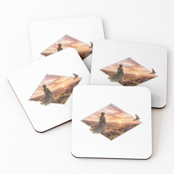 Item preview, Jane Eyre Watercolor Sunset Moors Vintage Landscape designed and sold by Fenay Designs.