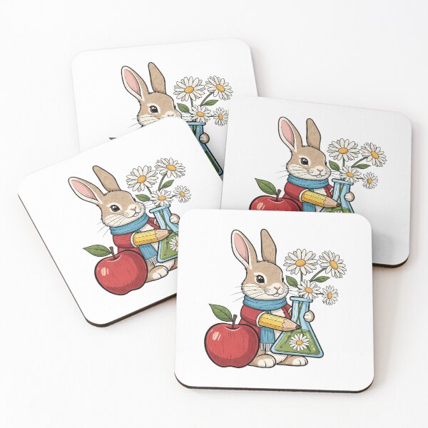 Item preview, Daisy Flowers Bunny Science Beaker Gift designed and sold by pumsquare.