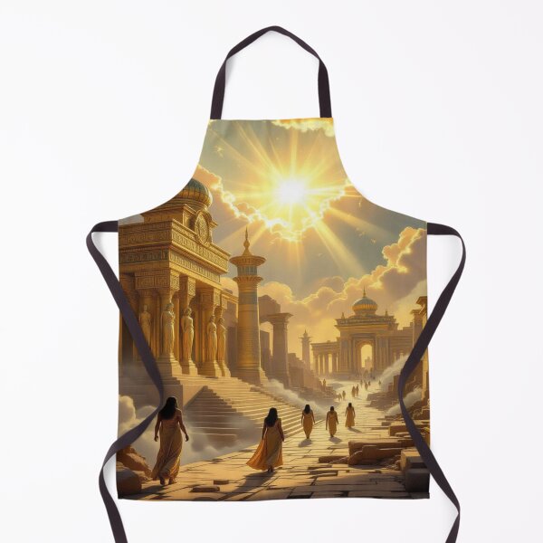 Item preview, Ancient Golden City in Divine Light with Epic Architecture and Mythic Atmosphere designed and sold by FotoworldEdel.
