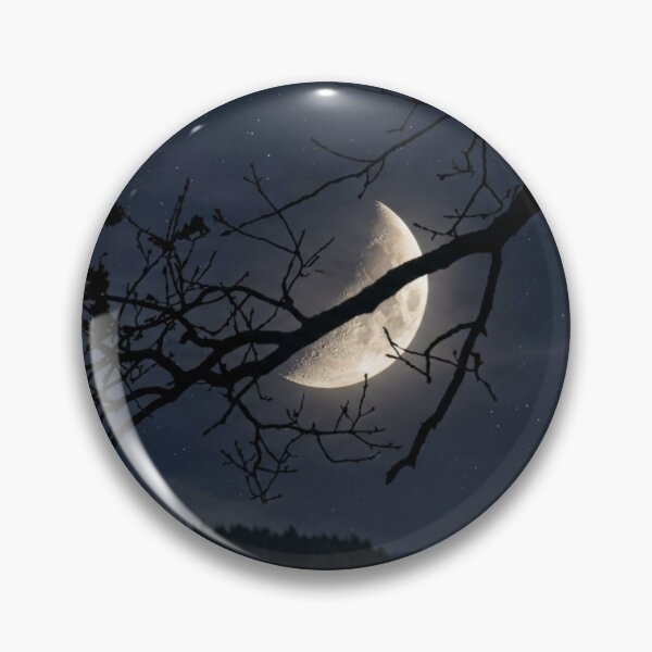 Item preview, Moon partially hidden behind a branch designed and sold by Malisa345.