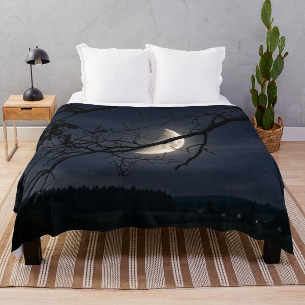 Item preview, Moon partially hidden behind a branch designed and sold by Malisa345.