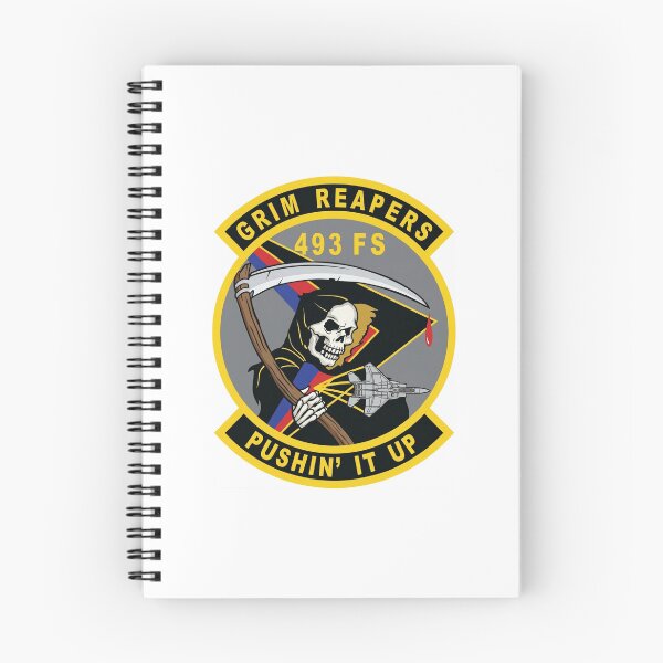 Item preview, 493rd Fighter Squadron Grim Reapers F-15 Eagle Military Patch designed and sold by CharlieDesings.