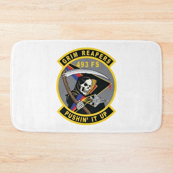 Item preview, 493rd Fighter Squadron Grim Reapers F-15 Eagle Military Patch designed and sold by CharlieDesings.