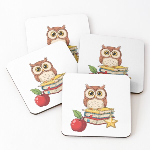 Item preview, Owl Gold Star Charm Stack of Blank Books Gift designed and sold by pumsquare.