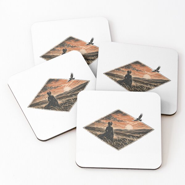 Item preview, Jane Eyre Moors Landscape Engraving Style Art designed and sold by Fenay Designs.