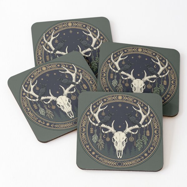 Item preview, The Deer Skull and Ravens' Watch designed and sold by Mission Ready.